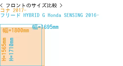 #コナ 2017- + フリード HYBRID G Honda SENSING 2016-